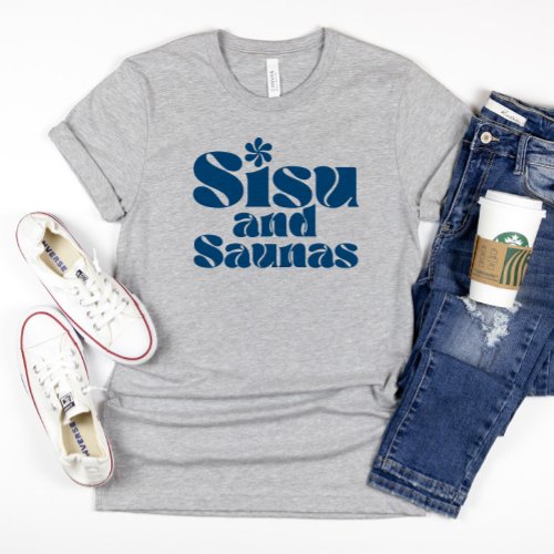 Blue Finnish Sisu and Saunas T_Shirt