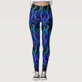 Blue flame leggings best sale