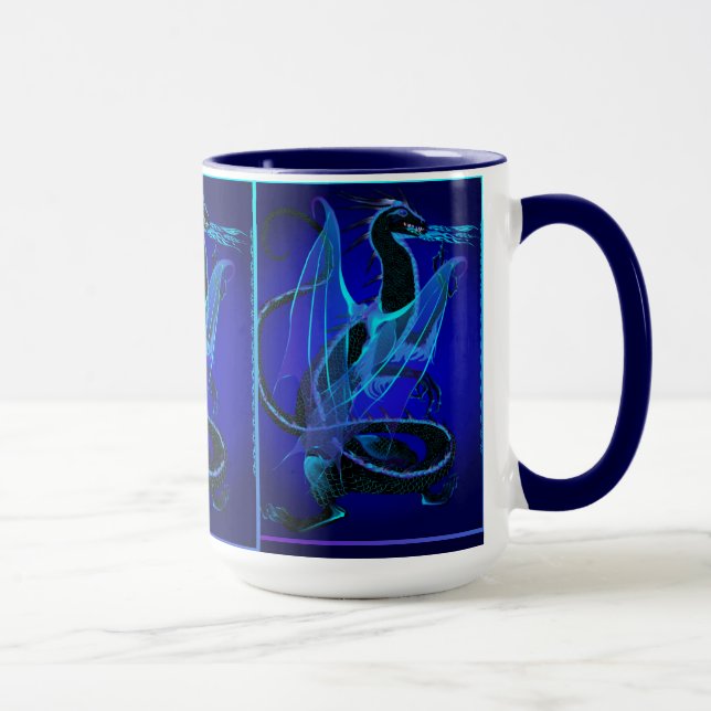Blue Fire Mugs (Right)