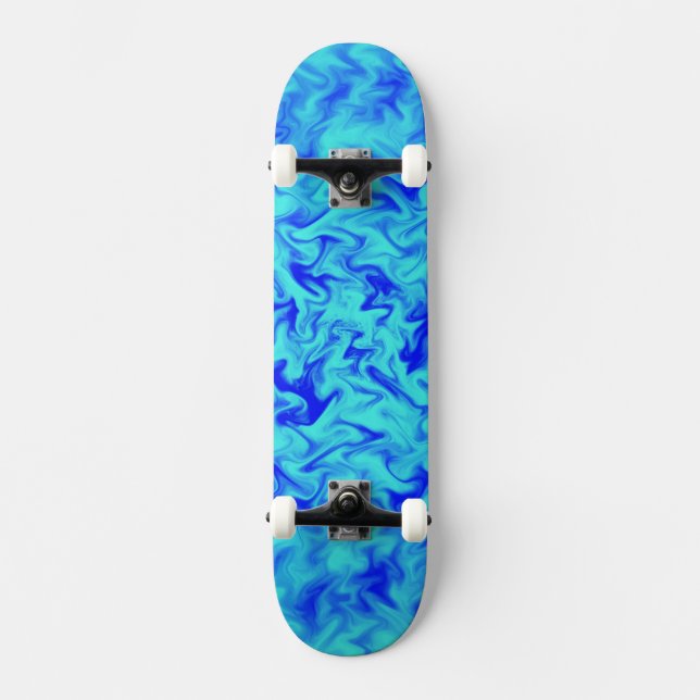 Blue Fire Skateboard (Front)