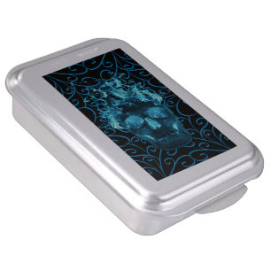 Blue Fire Skull Cake Pan