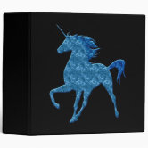 Golden Unicorn scrapbook binder, Zazzle