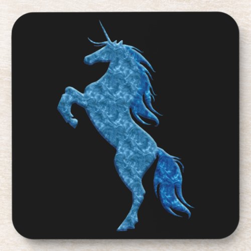 Blue Fire Unicorn Coasters