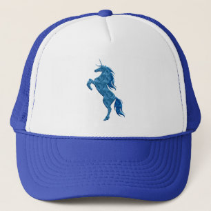 Blue Fire Unicorn Hat