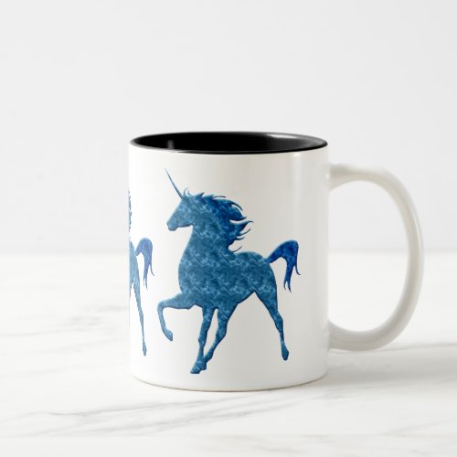 Blue Fire Unicorn Mug