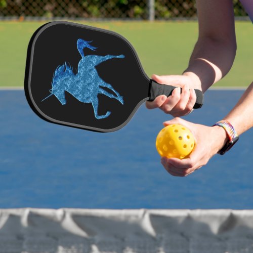 Blue Fire Unicorn Pickleball Paddle