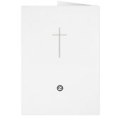 Blue First Holy Communion Insert Photo Cards (Back)