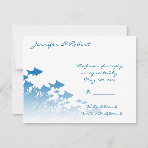 Blue Fish and Coral Response Card