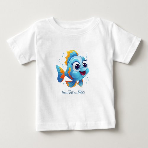 Blue Fish Baby T_Shirt