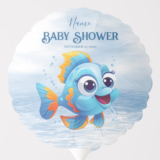 Blue Fish Balloon (Front)