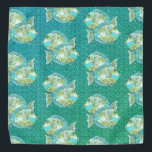 Blue Fish Bandana<br><div class="desc">Blue Fish Bandana by ArtMuvz Illustration.  Matching Blue Fish apparel,  fishing t-shirts,  fisherman gifts.</div>