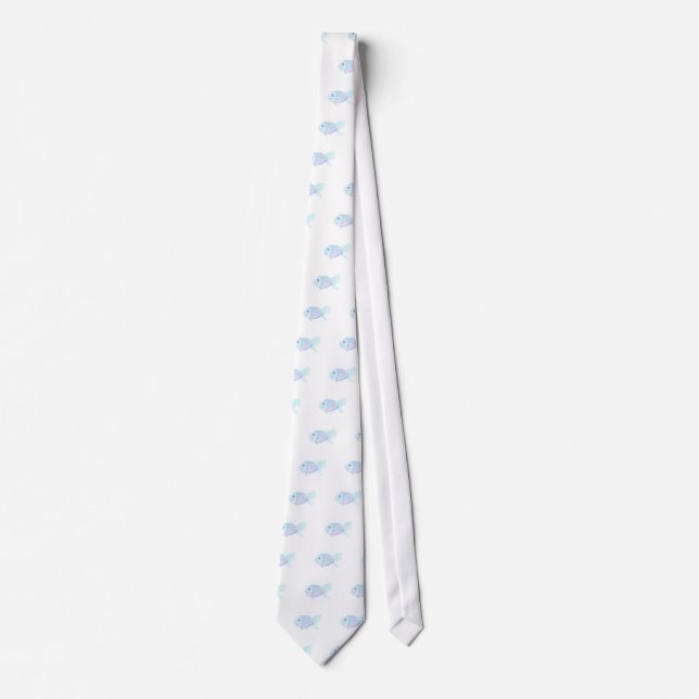Blue Fish by Wendy C. Allen Tie (Front)