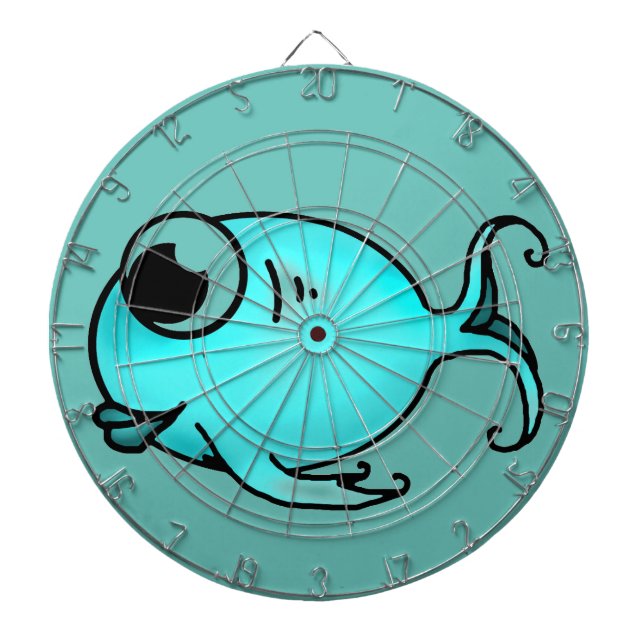 Blue Fish Dart Board (Front)