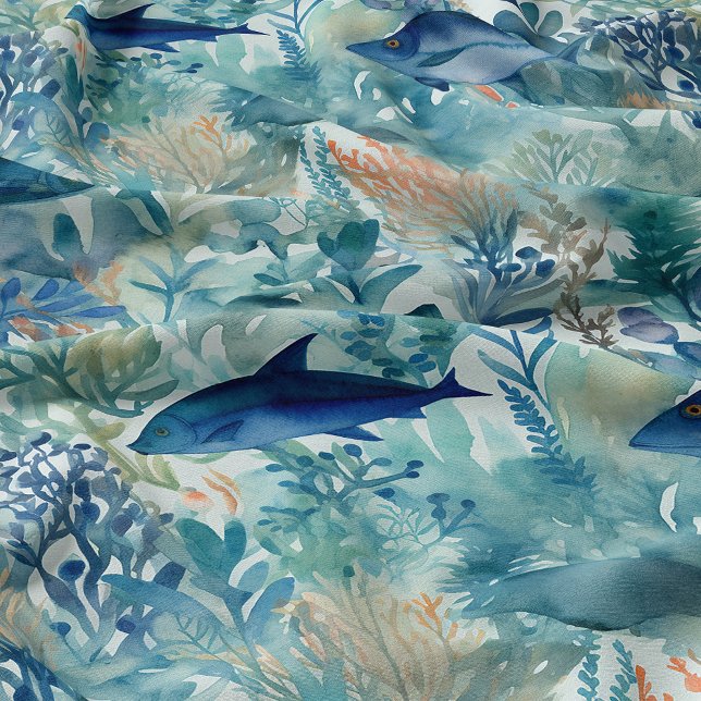 Blue Fish Fabric (Creator Uploaded)