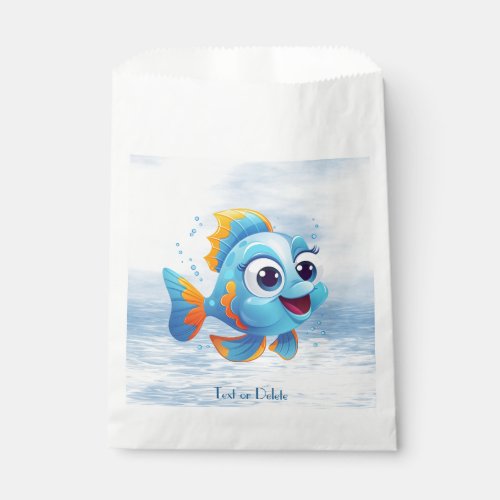 Blue Fish Favor Bag