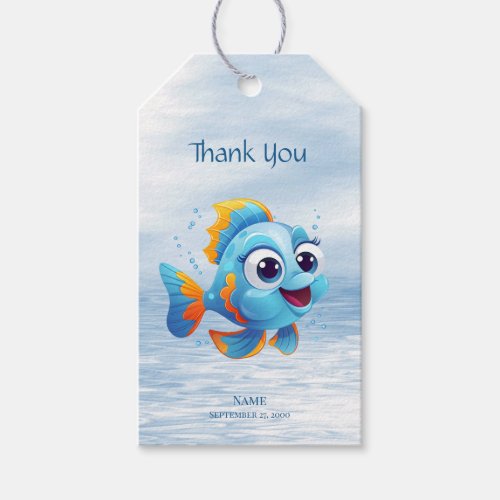 Blue Fish Gift Tag