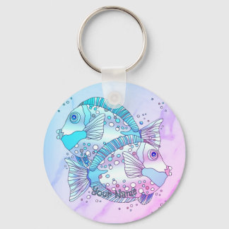 Blue Fish Keychain