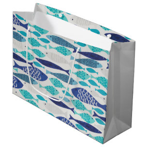Blue Fish Large Gift Bag