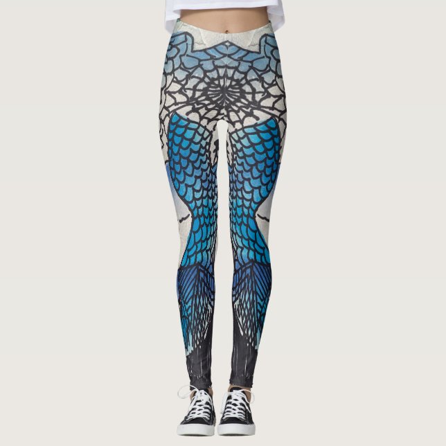 Blue Fish Leggings (Front)