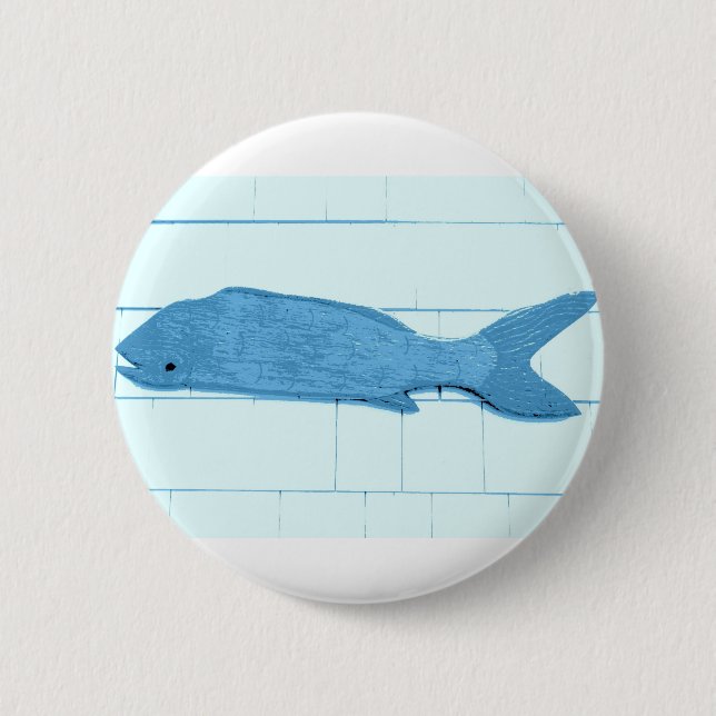 blue fish logo button (Front)