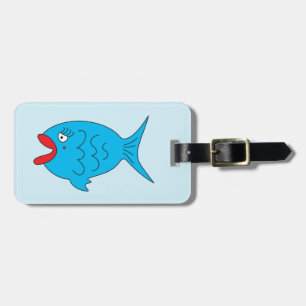 Blue Fish Luggage Tag