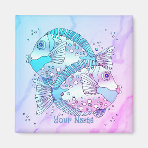 Blue Fish Magnet