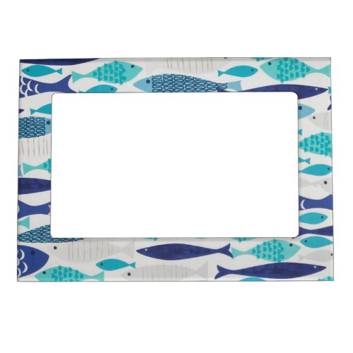 Blue Fish Magnetic Picture Frame