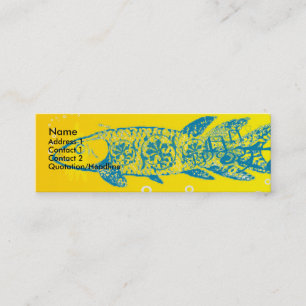 Blue Fish Mini Business Card