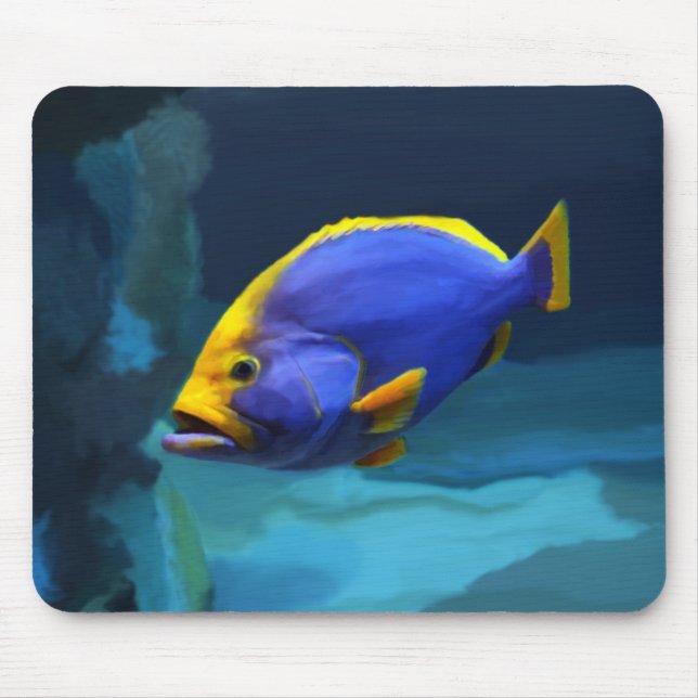 Blue fish mousepad (Front)