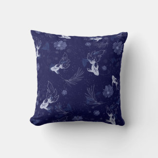 Blue fish pillow