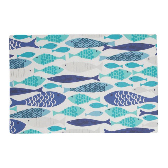 Blue Fish Placemat (Front)