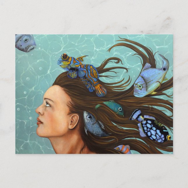 Blue Fish Postcard (Front)