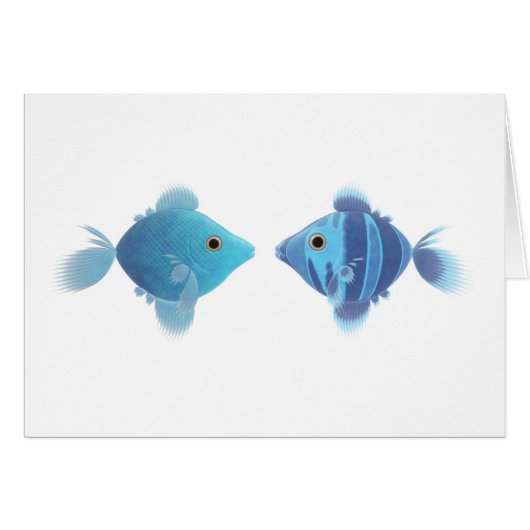 blue fishes cards (Front Horizontal)