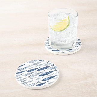 Blue fishes coaster