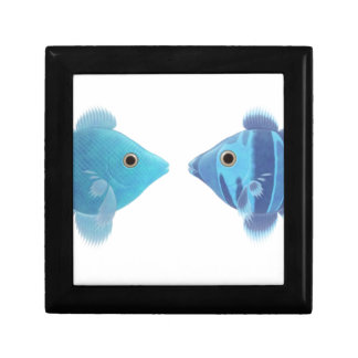 blue fishes keepsake box