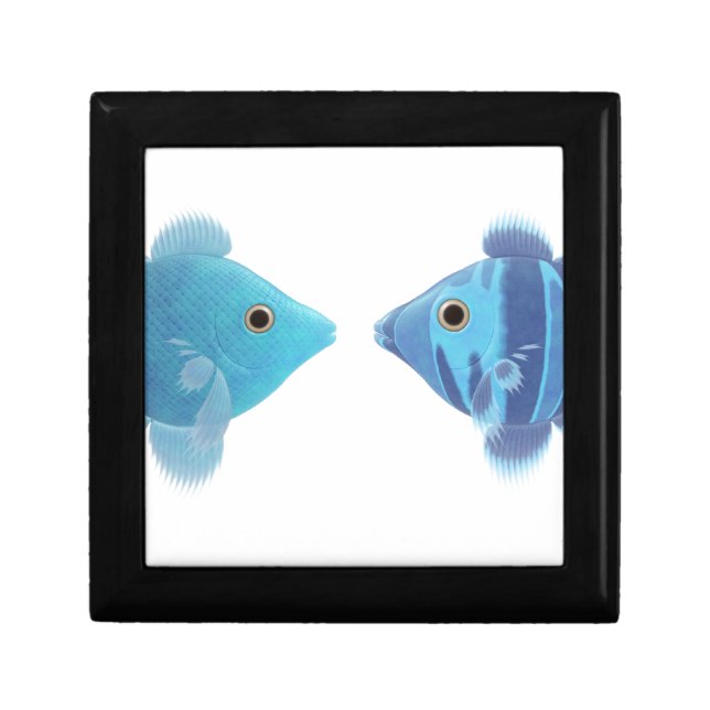 blue fishes keepsake box (Front)