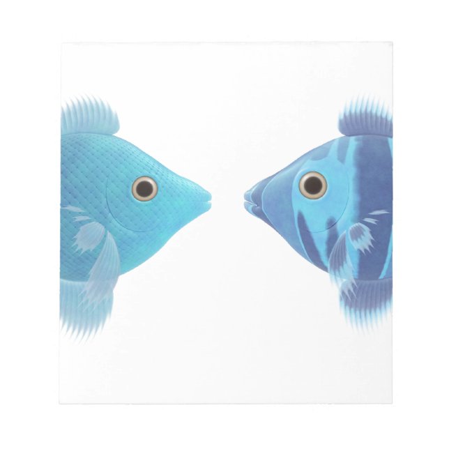 blue fishes notepad (Front)