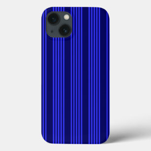 Blue five stripes pattern iPhone 13 case