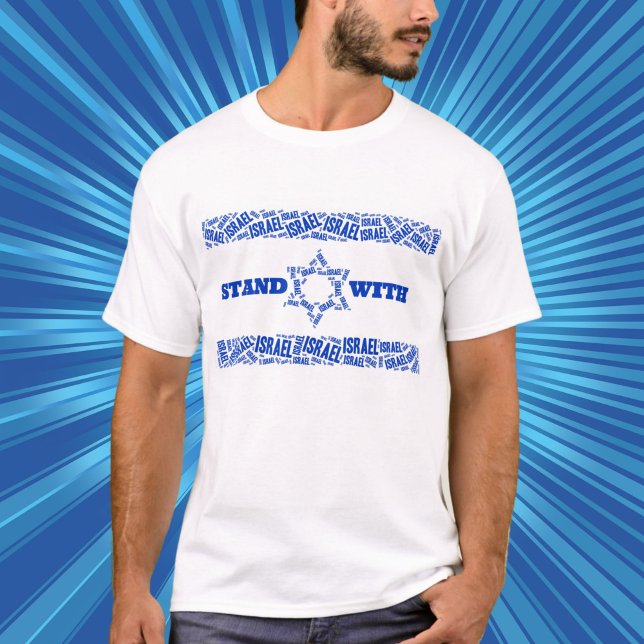 Blue Flag, Stand with Israel T-Shirt (Creator Uploaded)
