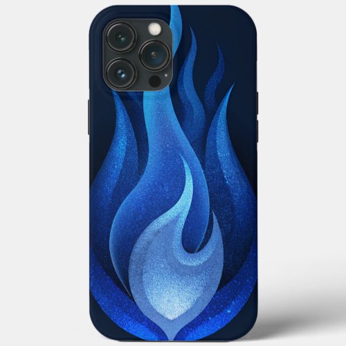 Blue Flame Design iPhone 13 Pro Max Case