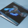 Blue Flame Fire Dragon Scales 3 Ring Binder
