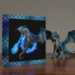 Blue Flame Fire Dragon Scales 3 Ring Binder<br><div class="desc">This design was created though digital art. It may be personalized in the area provide or customizing by choosing the click to customize further option and changing the name, initials or words. You may also change the text color and style or delete the text for an image only design. Contact...</div>