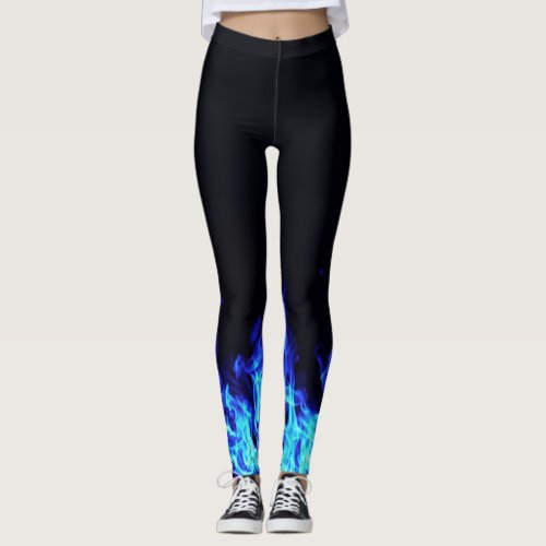 Blue Flame Leggings