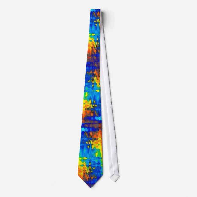 Blue Flame Neck Tie (Front)