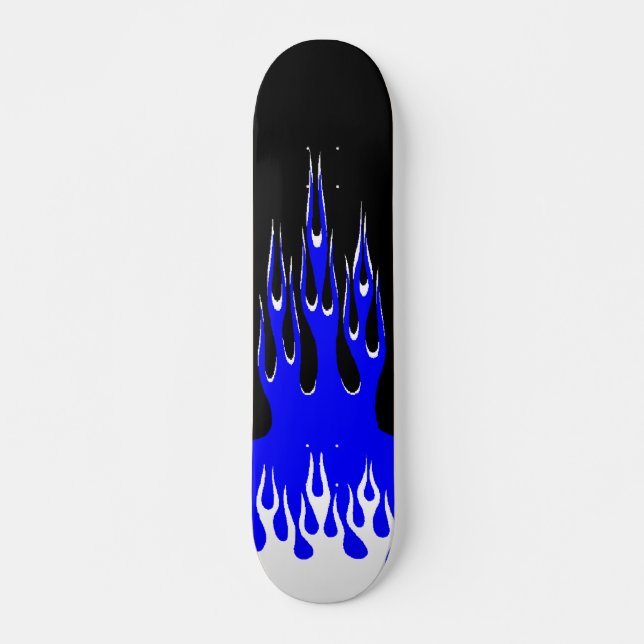 Blue Flame Skateboard Deck (Front)