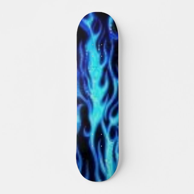 blue Flame Skateboard Deck (Front)