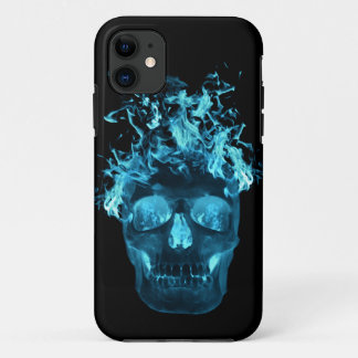 Blue Flame Skull iPhone 5G Case