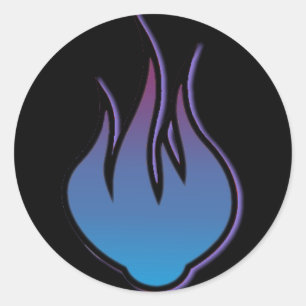Blue Flame Sticker