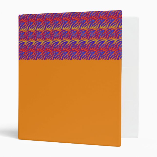 Blue Flames 3 Ring Binder (Front/Inside)
