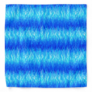 Blue Flames Pattern – Hot Rod Bandana